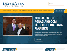 Tablet Screenshot of deputadolucianonunes.com.br